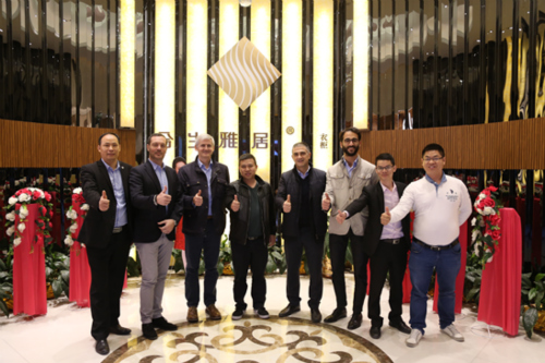 意大利比雅斯团队到访合生雅居进行参观交流